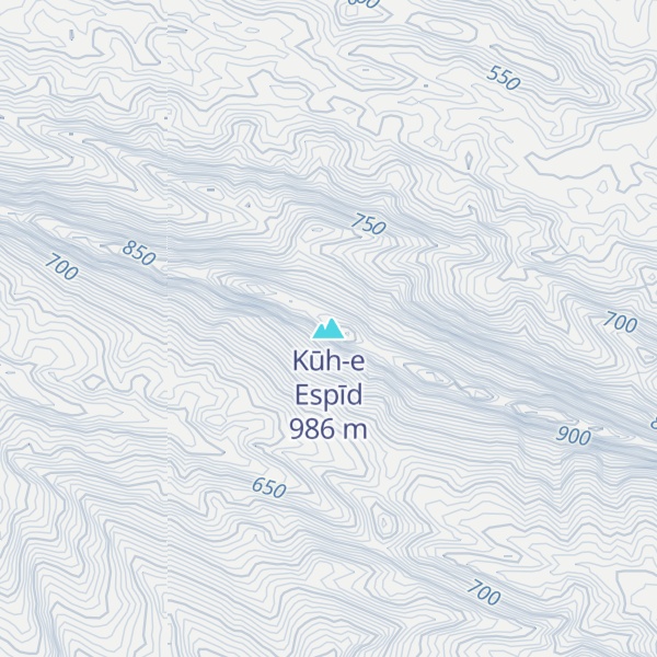 Map of Kūh-e Espīd