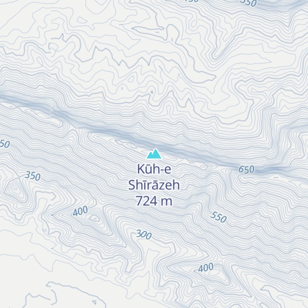 Map of Kūh-e Shīrāzeh