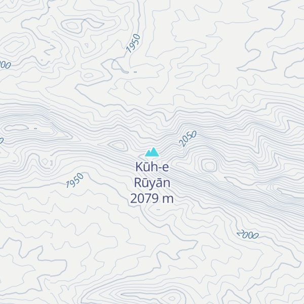 Map of Kūh-e Rūyān