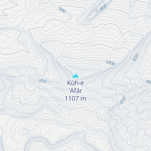Map of Kūh-e ‘Afār