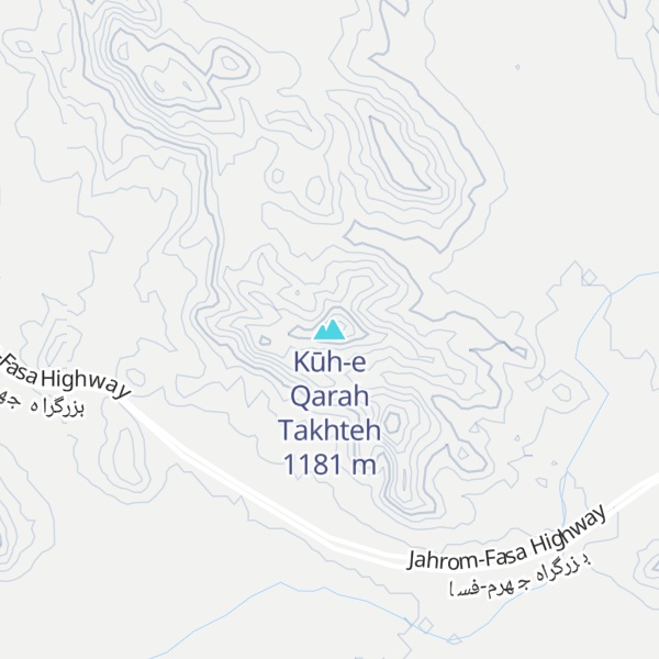 Map of Kūh-e Qarah Takhteh