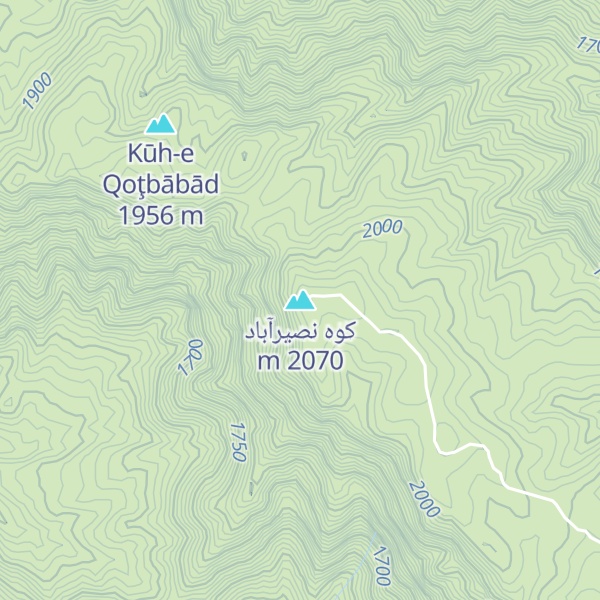 Map of کوه نصیرآباد