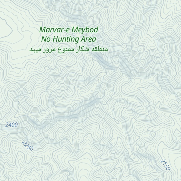 Map of Kūh-e Kharnow