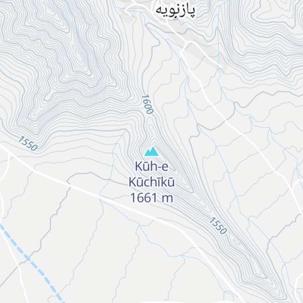Map of Kūh-e Kūchīkū