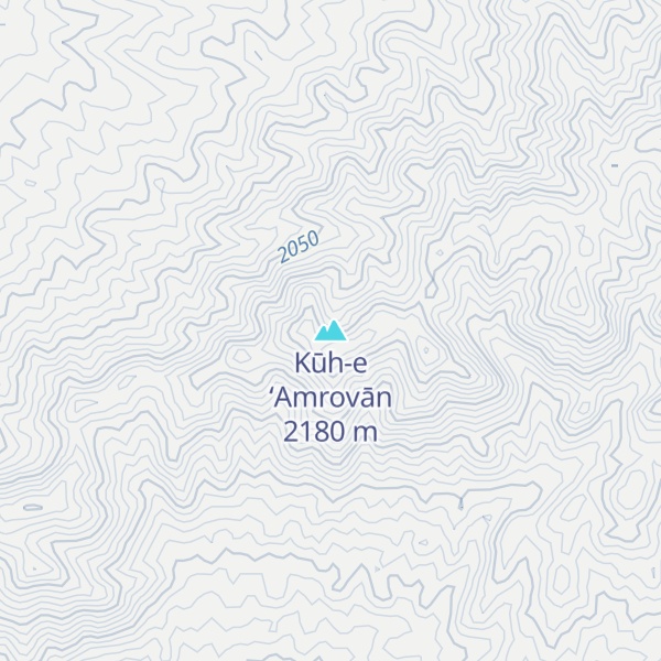 Map of Kūh-e ‘Amrovān