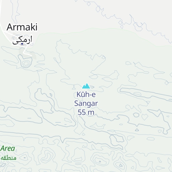 Map of Kūh-e Sangar