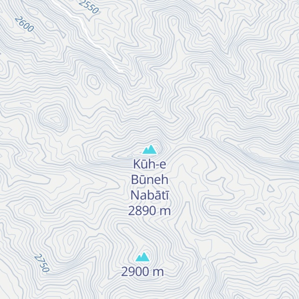 Map of Kūh-e Būneh Nabātī