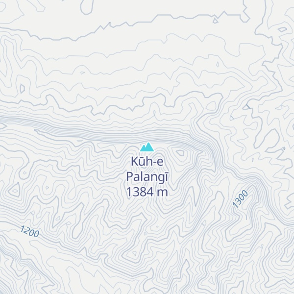 Map of Kūh-e Palangī