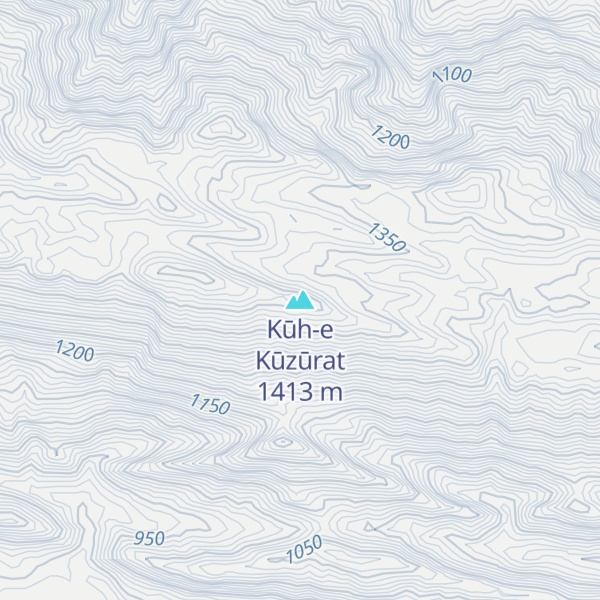Map of Kūh-e Kūzūrat