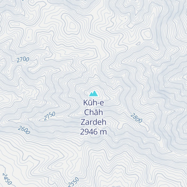 Map of Kūh-e Chāh Zardeh