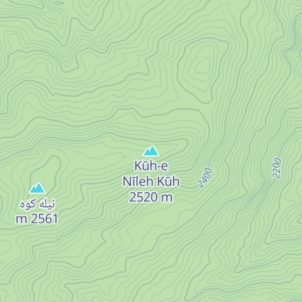Map of Kūh-e Nīleh Kūh