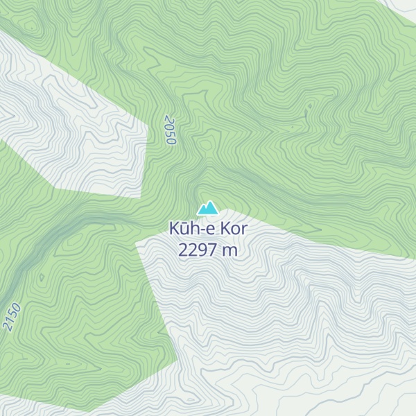 Map of Kūh-e Kor