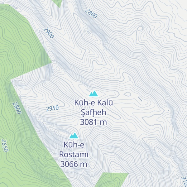 Map of Kūh-e Kalū Şafḩeh