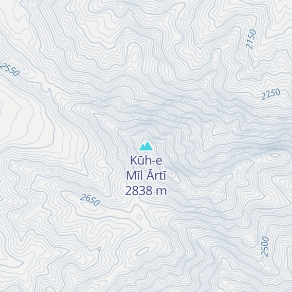 Map of Kūh-e Mīl Ārtī