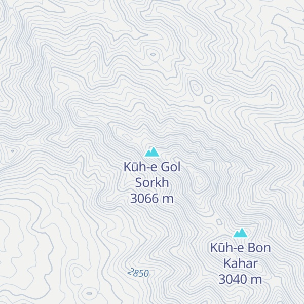 Map of Kūh-e Gol Sorkh