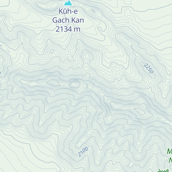 Map of Kūh-e Chāh Khūnī