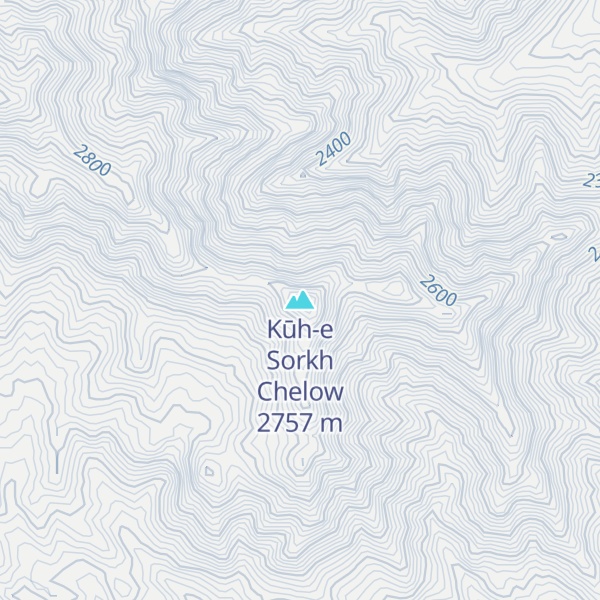 Map of Kūh-e Sorkh Chelow
