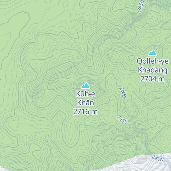 Map of Kūh-e Khān