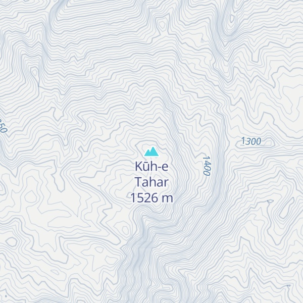 Map of Kūh-e Tahar