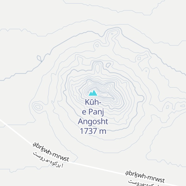 Map of Kūh-e Panj Angosht