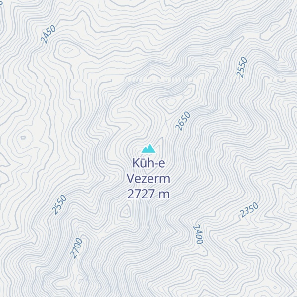 Map of Kūh-e Vezerm