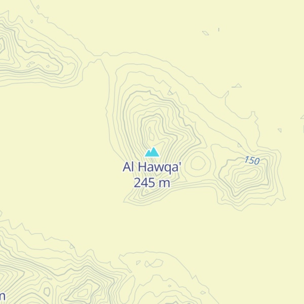 Map of Al Hawqa'