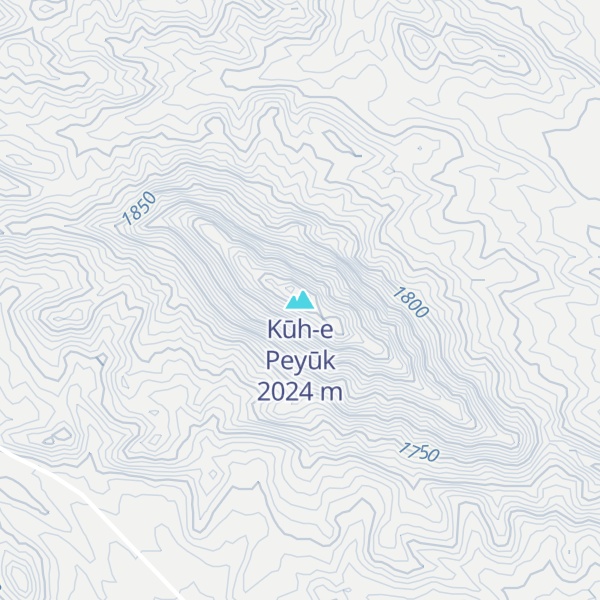 Map of Kūh-e Peyūk