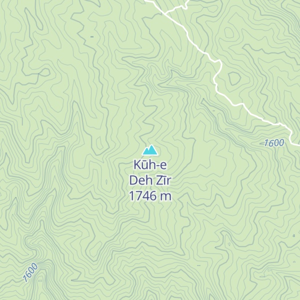 Map of Kūh-e Deh Zīr