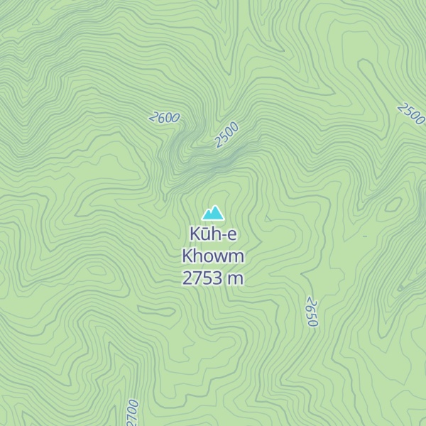 Map of Kūh-e Khowm