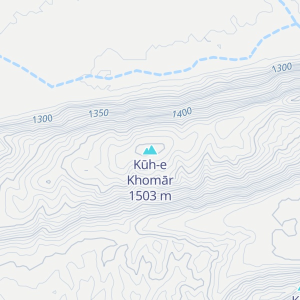 Map of Kūh-e Khomār