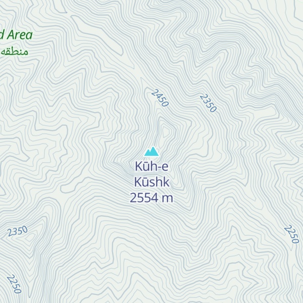 Map of Kūh-e Kūshk