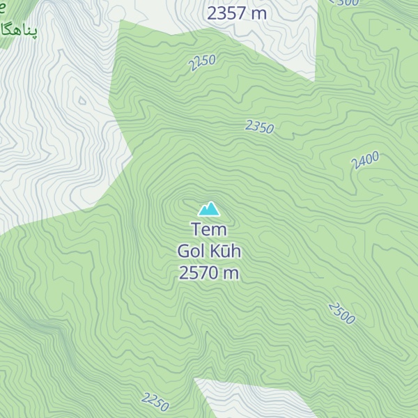 Map of Tem Gol Kūh