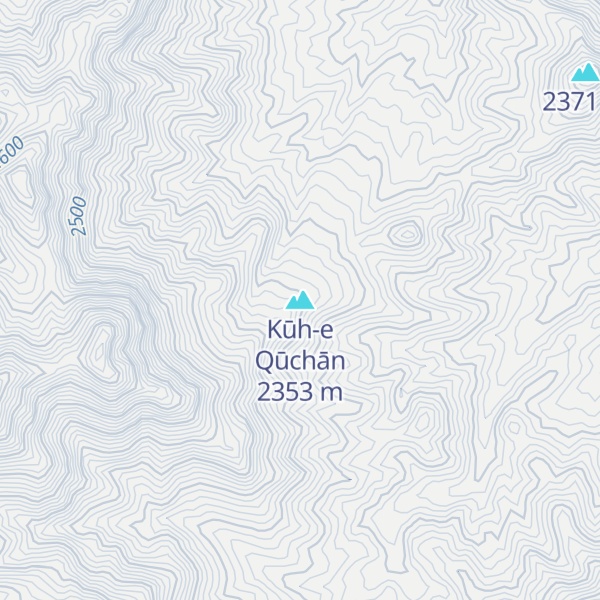 Map of Kūh-e Qūchān