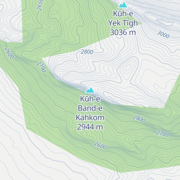 Map of Kūh-e Band-e Kahkom