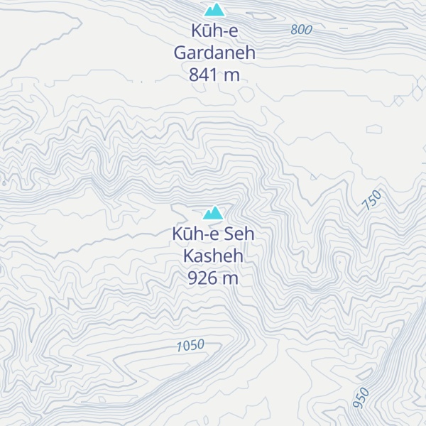 Map of Kūh-e Seh Kasheh