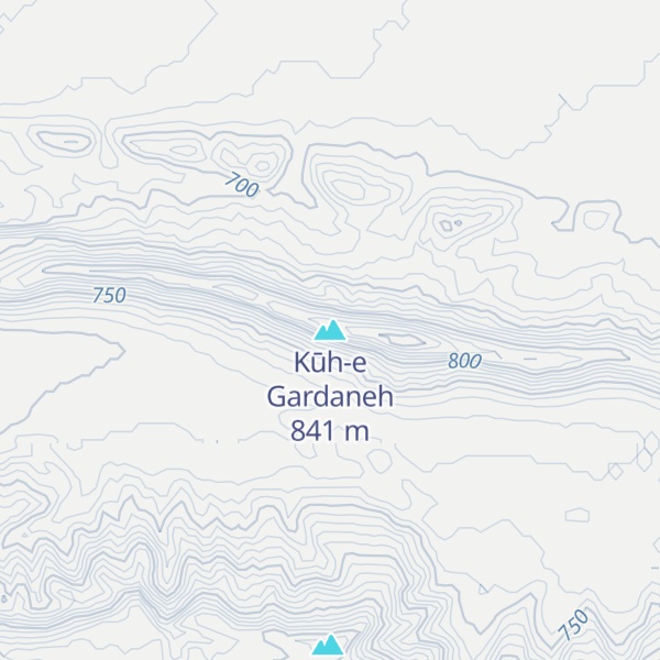 Map of Kūh-e Gardaneh