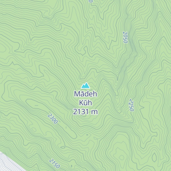 Map of Mādeh Kūh