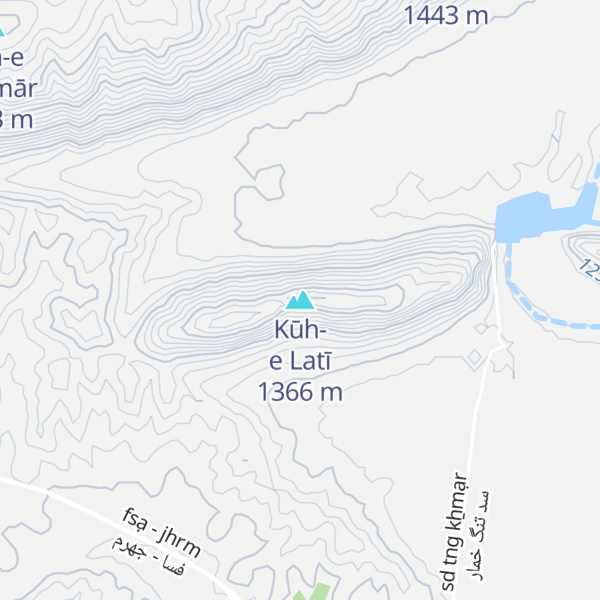 Map of Kūh-e Latī