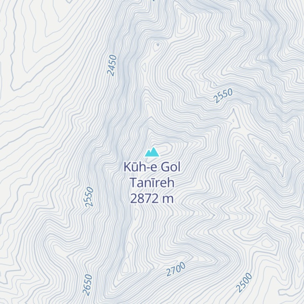 Map of Kūh-e Gol Tanīreh