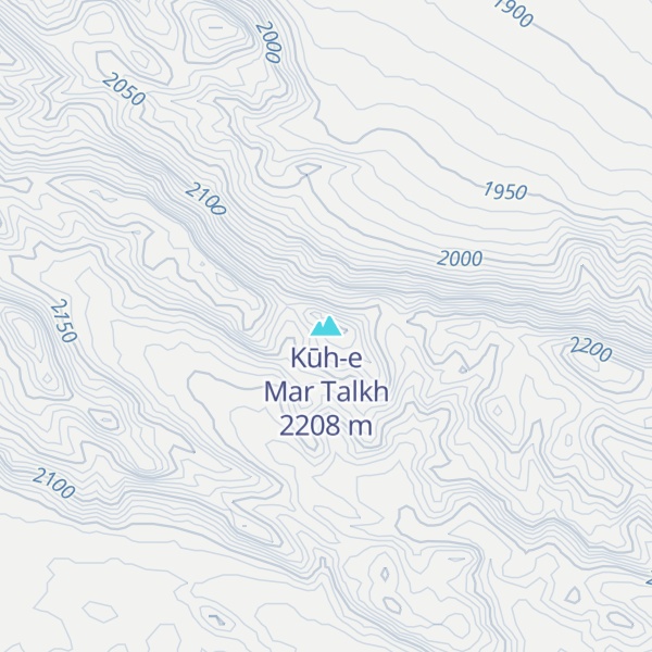 Map of Kūh-e Mar Talkh