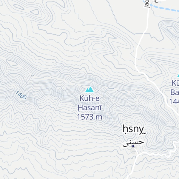 Map of Kūh-e Ḩasanī