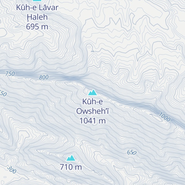 Map of Kūh-e Owsheh’ī