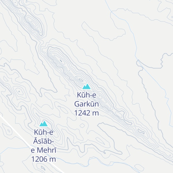 Map of Kūh-e Garkūn