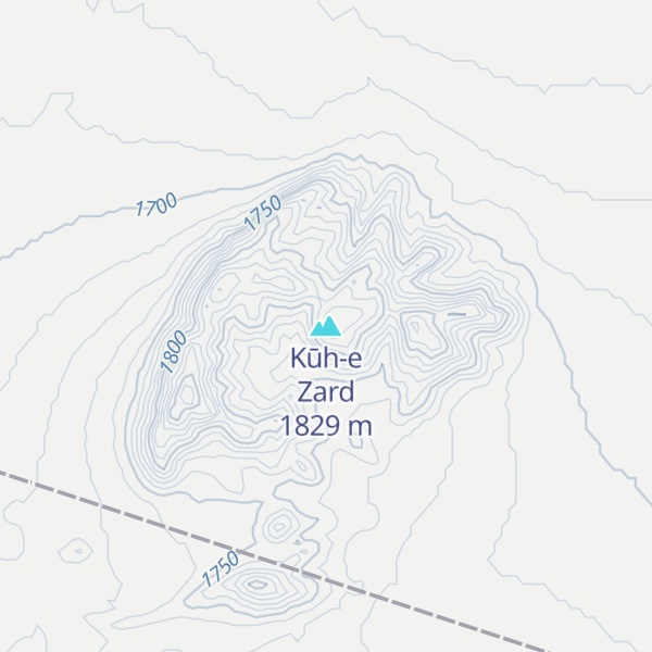Map of Kūh-e Zard
