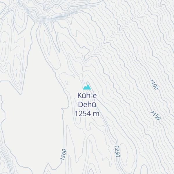Map of Kūh-e Dehū