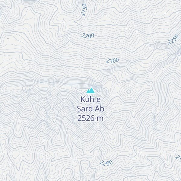 Map of Kūh-e Sard Āb