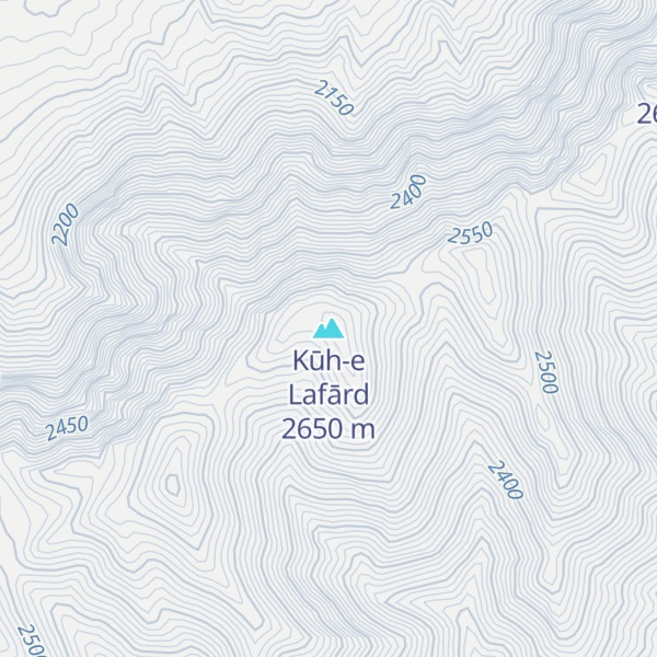 Map of Kūh-e Lafārd