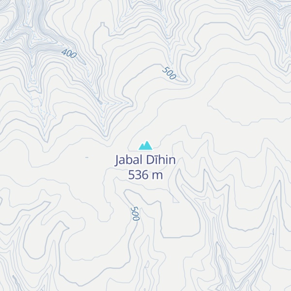 Map of Jabal Dīhin