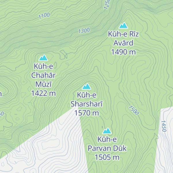Map of Kūh-e Sharsharī