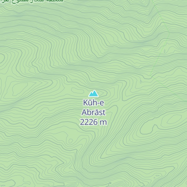 Map of Kūh-e Abrāst